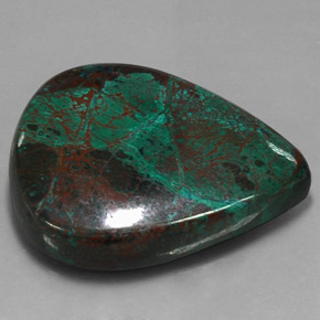 Chrysocolle Multicolore naturelle En forme de poire, 86.82 ct, Opaque