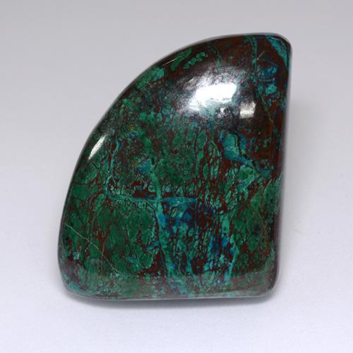 Chrysocolle Multicolore naturelle Forme fantaisie, 67.64 ct, Opaque