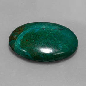 Chrysocolle Multicolore naturelle Coupe ovale, 21.74 ct, Opaque
