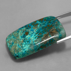 Chrysocolle Multicolore naturelle Baquette, 34.02 ct, Opaque