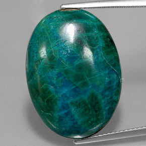 Chrysocolle Multicolore naturelle Coupe ovale, 24.03 ct, Opaque