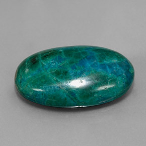 Chrysocolle Multicolore naturelle Coupe ovale, 24.03 ct, Opaque