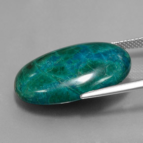 Chrysocolle Multicolore naturelle Coupe ovale, 24.03 ct, Opaque