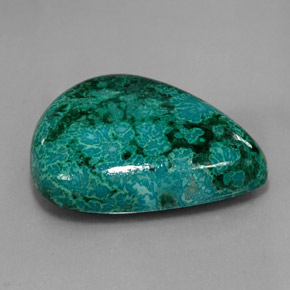 Chrysocolle Multicolore naturelle En forme de poire, 64.94 ct, Opaque