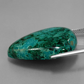 Chrysocolle Multicolore naturelle En forme de poire, 64.94 ct, Opaque