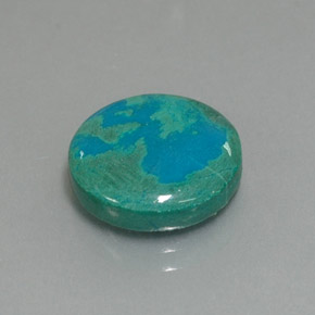 Chrysocolle Multicolore naturelle Coupe roude, 6.98 ct, Opaque