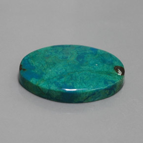 Chrysocolle Multicolore naturelle Coupe ovale, 28.92 ct, Opaque