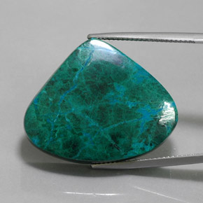 Chrysocolle Multicolore naturelle En forme de poire, 44.58 ct, Opaque