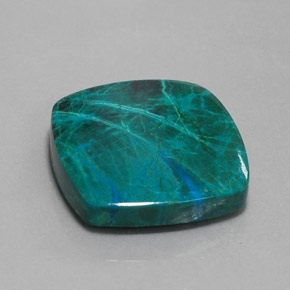 Chrysocolle multicolore naturelle coupe coussin, 31,83 ct, opaque