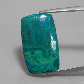 Chrysocolle Multicolore naturelle Baquette, 11.40 ct, Opaque