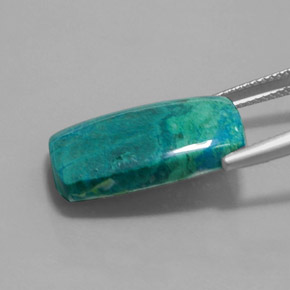 Chrysocolle Multicolore naturelle Baquette, 11.40 ct, Opaque