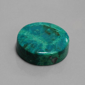 Chrysocolle Multicolore naturelle Coupe roude, 19.76 ct, Opaque