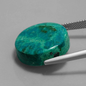 Chrysocolle Multicolore naturelle Coupe roude, 19.76 ct, Opaque