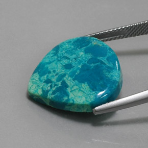 Chrysocolle Multicolore naturelle En forme de poire, 10.76 ct, Opaque