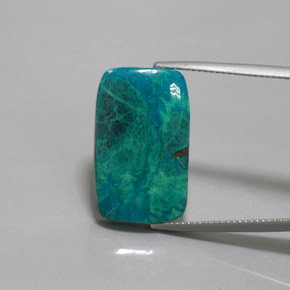 Chrysocolle Multicolore naturelle Coupe coussin, 13.35 ct, Opaque