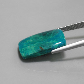 Chrysocolle Multicolore naturelle Coupe coussin, 13.35 ct, Opaque