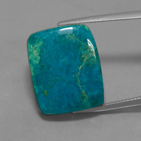 Chrysocolle Multicolore naturelle Baquette, 17.50 ct, Opaque