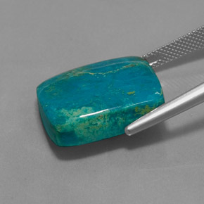 Chrysocolle Multicolore naturelle Baquette, 17.50 ct, Opaque