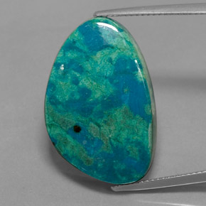 Chrysocolle Multicolore naturelle Forme fantaisie, 21.93 ct, Opaque