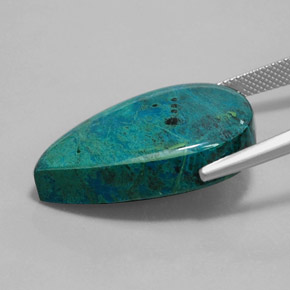 Chrysocolle Multicolore naturelle En forme de poire, 31.71 ct, Opaque