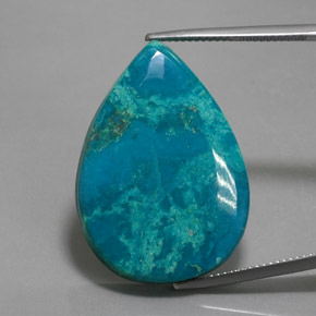 Chrysocolle Multicolore naturelle En forme de poire, 21.26 ct, Opaque