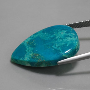 Chrysocolle Multicolore naturelle En forme de poire, 21.26 ct, Opaque