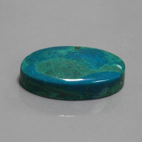 Chrysocolle Multicolore naturelle Coupe ovale, 27.04 ct, Opaque
