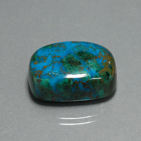 Chrysocolle Multicolore naturelle Coupe coussin, 28.39 ct, Opaque