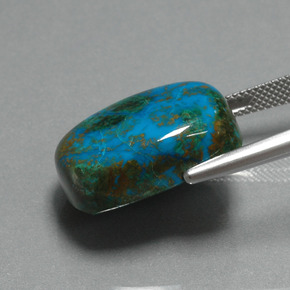 Chrysocolle Multicolore naturelle Coupe coussin, 28.39 ct, Opaque