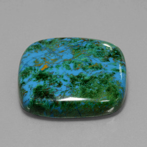 Chrysocolle Multicolore naturelle Coupe coussin, 120.92 ct, Opaque