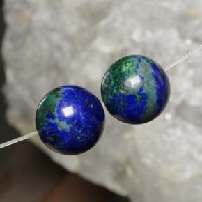 Achetez naturel 17.49ct Multicolore Chrysocolle gems, Sphère / Boule, En provenance Pérou chez GemSelect. En stock, livraison internationale!