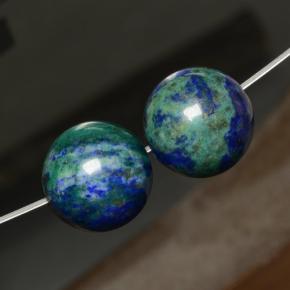 Achetez naturel ct Multicolore Chrysocolle gems, Sphère / Boule, En provenance Pérou chez GemSelect. En stock, livraison internationale!