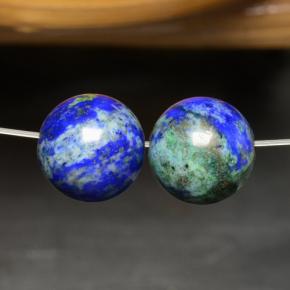 Achetez naturel 18.20ct Multicolore Chrysocolle gems, Sphère / Boule, En provenance Pérou chez GemSelect. En stock, livraison internationale!