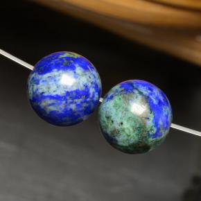 Achetez naturel 18.20ct Multicolore Chrysocolle gems, Sphère / Boule, En provenance Pérou chez GemSelect. En stock, livraison internationale!