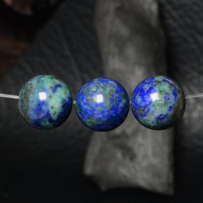 Achetez naturel 27.71ct Multicolore Chrysocolle gems, Sphère / Boule, En provenance Pérou chez GemSelect. En stock, livraison internationale!