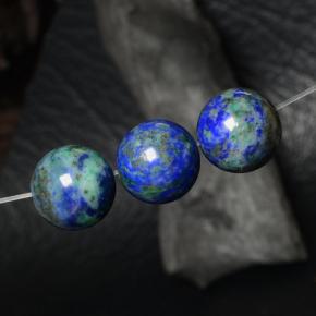 Achetez naturel 27.71ct Multicolore Chrysocolle gems, Sphère / Boule, En provenance Pérou chez GemSelect. En stock, livraison internationale!