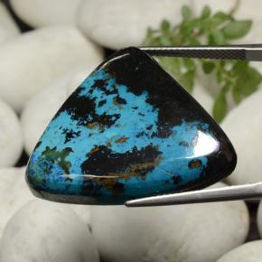 Chrysocolle Multicolore naturelle Trillion, 59.64 ct, Opaque