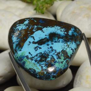 Chrysocolle Multicolore naturelle En forme de poire, 74.54 ct, Opaque