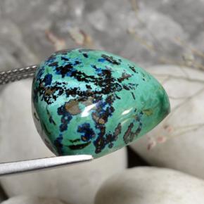 Chrysocolle Multicolore naturelle En forme de poire, 26.45 ct, Opaque
