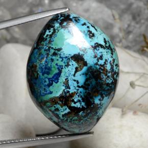 Chrysocolle Multicolore naturelle Forme fantaisie, 40.80 ct, Opaque