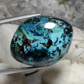 Chrysocolle Multicolore naturelle Forme fantaisie, 40.80 ct, Opaque