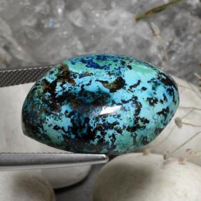 Chrysocolle Multicolore naturelle Forme fantaisie, 40.80 ct, Opaque