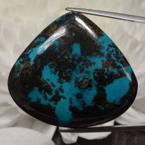 Chrysocolle Multicolore naturelle En forme de poire, 99.17 ct, Opaque