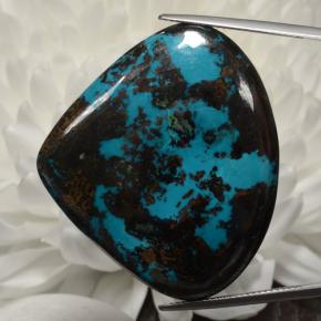 Chrysocolle Multicolore naturelle En forme de poire, 99.17 ct, Opaque
