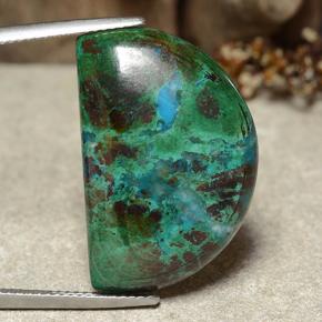 Chrysocolle multicolore naturelle forme fantaisie, 28,27 ct, opaque