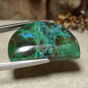 Chrysocolle multicolore naturelle forme fantaisie, 28,27 ct, opaque