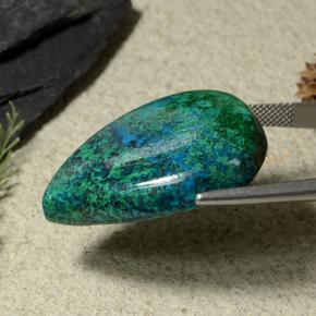 Chrysocolle Multicolore naturelle En forme de poire, 44.67 ct, Opaque