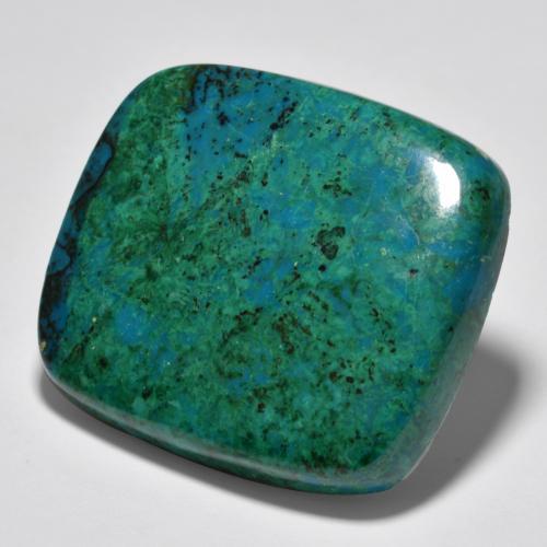Chrysocolle Multicolore naturelle Coupe coussin, 63.02 ct, Opaque