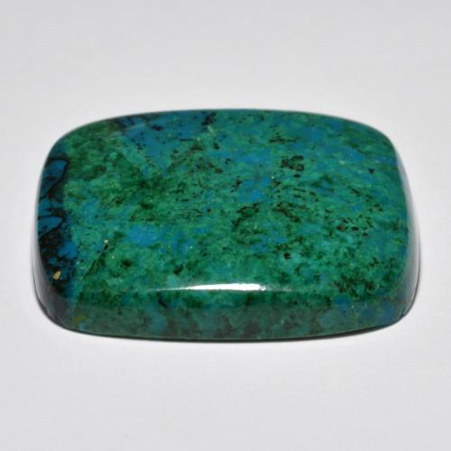 Chrysocolle Multicolore naturelle Coupe coussin, 63.02 ct, Opaque