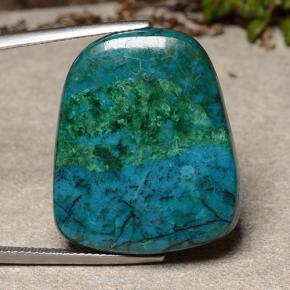 Chrysocolle Multicolore naturelle Forme fantaisie, 41.09 ct, Opaque